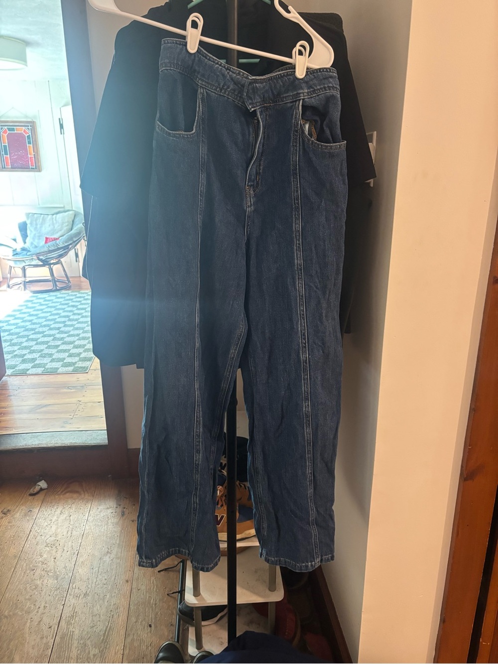 Boden Indigo Wide-Leg Flared Jeans